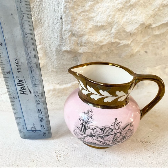 Vintage Grays Pottery Creamer Pink Gold England - Picture 8 of 8
